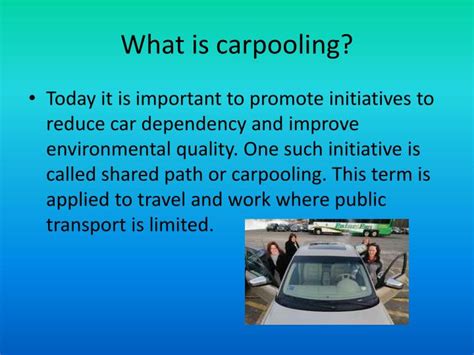 carpool meaning in english.